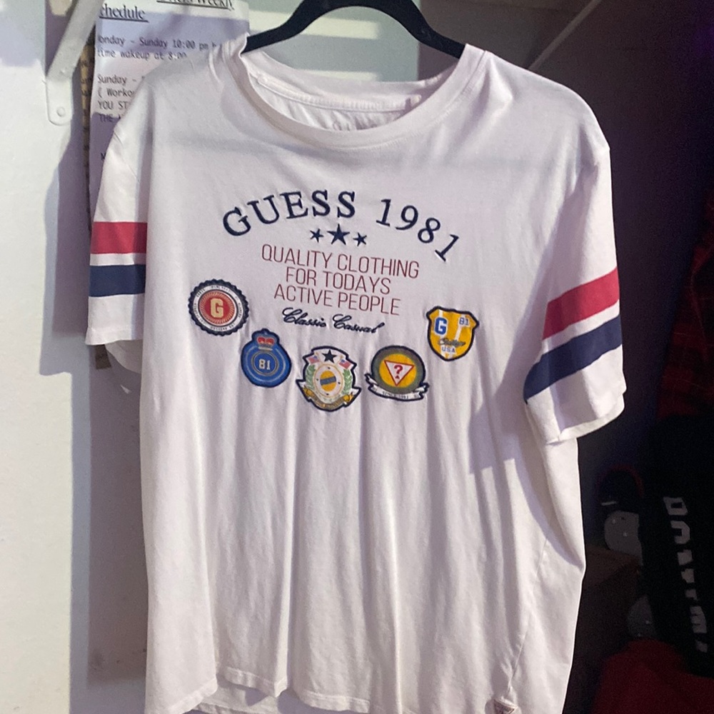 Guess 1981 quality clothing for today’s active people shirt